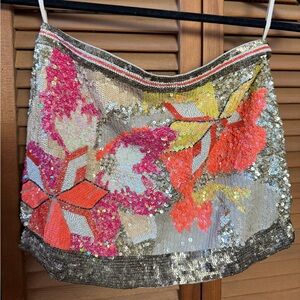 All Saints Chaztec sequin miniskirt